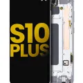 OLED Assembly With Frame For Samsung Galaxy S10 Plus (Refurbished) (Prism White)