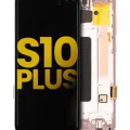 OLED Assembly With Frame For Samsung Galaxy S10 Plus (Refurbished) (Flamingo Pink)