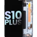 OLED Assembly With Frame For Samsung Galaxy S10 Plus (Service Pack) (Prism Blue)