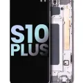 OLED Assembly With Frame For Samsung Galaxy S10 Plus (Service Pack) (Ceramic White)