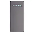 Back Cover Glass With Camera Lens For Samsung Galaxy S10 Plus (No Logo) (Aftermarket Plus) (Prism Black)