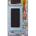 OLED Assembly With Frame For Samsung Galaxy S10 (Service Pack) (Prism Blue)