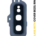 Back Camera Lens With Cover Bezel Ring For Samsung Galaxy S10E (Prism Black)
