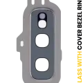 Back Camera Lens With Cover Bezel Ring For Samsung Galaxy S10E (Prism White)