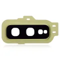 Back Camera Lens With Cover Bezel Ring For Samsung Galaxy S10E (Canary Yellow)
