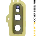Back Camera Lens With Cover Bezel Ring For Samsung Galaxy S10E (Gold)