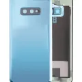 Back Cover Glass With Camera Lens For Samsung Galaxy S10e (No Logo) (Aftermarket Plus) (Prism Blue)