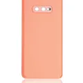 Back Cover Glass With Camera Lens For Samsung Galaxy S10e (No Logo) (Aftermarket Plus) (Flamingo Pink)