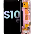 OLED Assembly With Frame For Samsung Galaxy S10E (Service Pack) (Flamingo Pink)