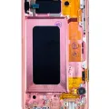 OLED Assembly With Frame For Samsung Galaxy S10E (Service Pack) (Flamingo Pink)