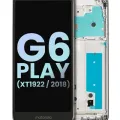 LCD Assembly With Frame For Motorola Moto G6 Play (XT1922 / 2018) (Genuine OEM) (Gray)