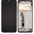 LCD Assembly With Frame For Motorola Moto G Play (XT2093-7 / 2021) (Genuine OEM) (Flash Gray)