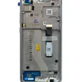 LCD Assembly With Frame For Motorola One 5G Ace (XT2113-2 / 2021) (Genuine OEM) (Volcanic Gray)