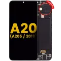 OLED Assembly With Frame For Samsung Galaxy A20 (A205 / 2019) (F Version) (Refurbished) (All Colors)