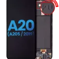 LCD Assembly With Frame For Samsung Galaxy A20 (A205 / 2019) (F Version) (Aftermarket: Incell) (All Colors)