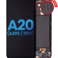LCD Assembly With Frame For Samsung Galaxy A20 (A205 / 2019) (US Version) (Aftermarket: Incell) (All Colors)