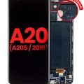 OLED Assembly With Frame For Samsung Galaxy A20 (A205 / 2019) (F Version) (Aftermarket Plus) (All Colors)