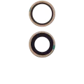 Скло камери (лише скло) з проклейкою для iPhone 12/12 Mini (2 шт) (Real Sapphire) (Premium) (10 уп)