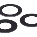Back Camera Lens (Glass Only) With Adhesive For iPhone 12 Pro Max (3 Piece Set) (Real Sapphire) (Premium) (10 Pack)