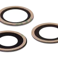 Back Camera Lens (Glass Only) With Adhesive For iPhone 12 Pro Max (3 Piece Set) (Real Sapphire) (Premium) (10 Pack)
