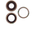 Back Camera Lens (Glass Only) With Adhesive For iPhone 13 Pro / 13 Pro Max (3 Piece Set) (Real Sapphire) (Premium) (10 Pack)