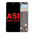 Дисплейний модуль (OLED) з рамкою для Samsung Galaxy A51 4G (A515 / 2019) (Aftermarket Plus) (All Colors)