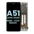 OLED Assembly With Frame For Samsung Galaxy A51 5G (A516 / 2020) (Non-Verizon 5G UW Frame) (Service Pack) (Prism Cube White)
