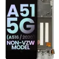 OLED Assembly With Frame For Samsung Galaxy A51 5G (A516 / 2020) (Non-Verizon 5G UW Frame) (Service Pack) (Prism Cube White)