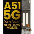 OLED Assembly With Frame For Samsung Galaxy A51 5G (A516 / 2020) (Non-Verizon 5G UW Frame) (Service Pack) (Prism Cube White)