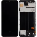 Дисплейний модуль (OLED) з рамкою для Samsung Galaxy A51 4G (A515 / 2019) (Aftermarket Plus) (All Colors)