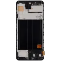 Дисплейний модуль (OLED) з рамкою для Samsung Galaxy A51 4G (A515 / 2019) (Aftermarket Plus) (All Colors)