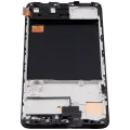 Дисплейний модуль (OLED) з рамкою для Samsung Galaxy A51 4G (A515 / 2019) (Aftermarket Plus) (All Colors)