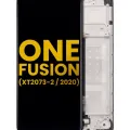 LCD Assembly With Frame For Motorola One Fusion (XT2073 / 2020) (Refurbished) (Black)