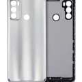 Back cover Glass For Motorola Moto G40 Fusion (XT2147-1 / 2021) (Silver)
