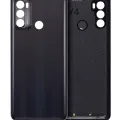 Back cover Glass For Motorola Moto G40 Fusion (XT2147-1 / 2021) (Black)