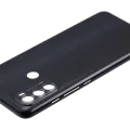 Back cover Glass For Motorola Moto G40 Fusion (XT2147-1 / 2021) (Black)