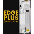 OLED Assembly With Frame For Motorola Moto Edge Plus (XT2061 / 2020) (Refurbished) (Smokey Sangria)