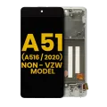 OLED Assembly With Frame For Samsung Galaxy A51 5G (A516 / 2020) (Non-Verizon 5G UW Frame) (Refurbished) (Prism Cube White)