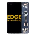 OLED Assembly With Frame For Motorola Edge 5G (XT2063 / 2020) (Refurbished) (Solar Black)