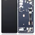 OLED Assembly With Frame For Motorola Edge 5G (XT2063 / 2020) (Refurbished) (Solar Black)