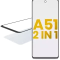 2 in 1 Front Glass With OCA Pre-Installed For Samsung Galaxy A51 4G (A515 / 2019)