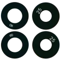 Back Camera Lens (Glass Only) With Adhesive For Motorola One 5G (XT2075-1 / 2020) (4 Piece Set)