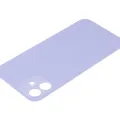 Back Glass With 3M Adhesive For iPhone 12 (No Logo / Large Camera Hole) (Purple)