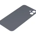Back Glass With 3M Adhesive For iPhone 12 (No Logo / Large Camera Hole) (Purple)
