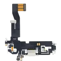 Charging Port Flex Cable For iPhone 12 Pro (Aftermarket Plus) (Silver)