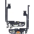 Charging Port Flex Cable For iPhone 12 Pro Max (Aftermarket Plus) (Silver)