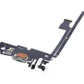 Charging Port Flex Cable For iPhone 12 Pro Max (Aftermarket Plus) (Silver)