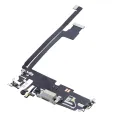 Charging Port Flex Cable For iPhone 12 Pro Max (Aftermarket Plus) (Silver)