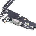 Charging Port Flex Cable For iPhone 12 Pro Max (Aftermarket Plus) (Silver)