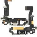Charging Port Flex Cable For iPhone 12 Pro (Used OEM Pull) (Silver)